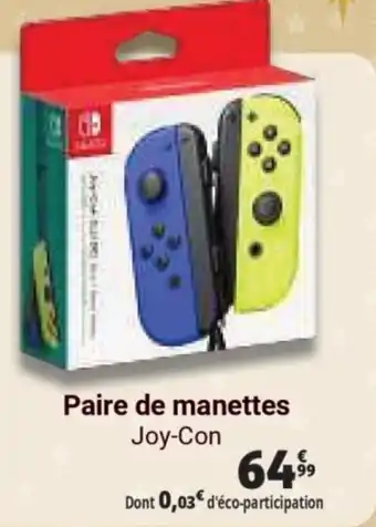 Auchan Paire de manettes Joy-Con offre