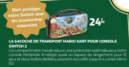 Auchan La sacoche de transport mario kart pour console switch 2 offre