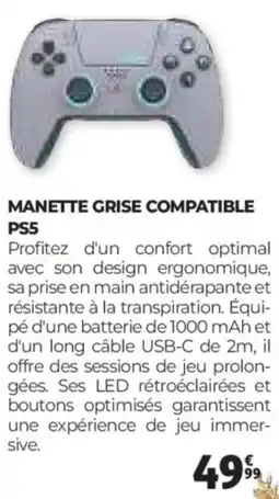 Auchan Manette grise compatible ps5 offre