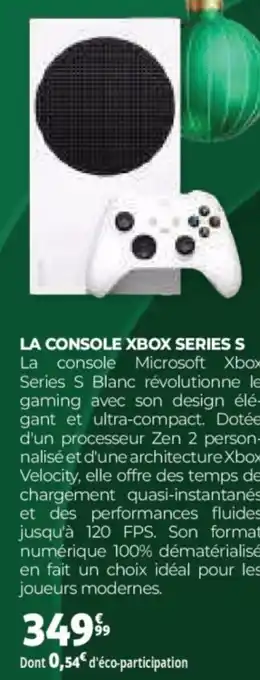 Auchan La console xbox series s offre