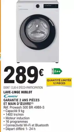 E.Leclerc Canon - lave-linge hublot garante 2 ans pieces et main d'ecuvre offre