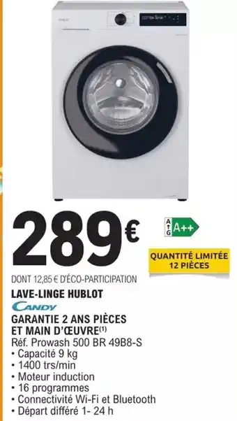 E.Leclerc Canon - lave-linge hublot garante 2 ans pieces et main d'ecuvre offre