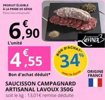E.Leclerc Prime - saucisson campagnard offre