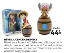 Auchan Réveil licence one piece offre
