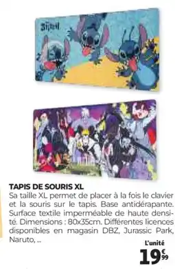 Auchan Tapis de souris xl offre