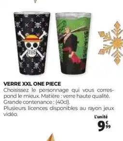 Auchan Verre xxl one piece offre