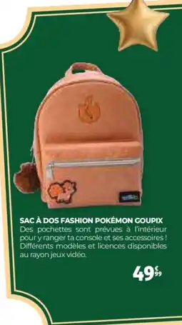Auchan Sac à dos fashion pokémon goupix offre