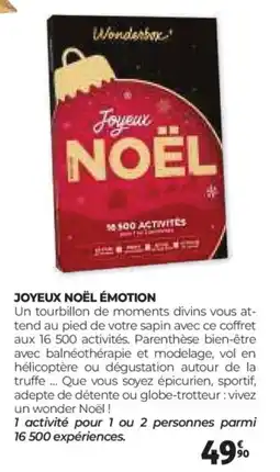 Auchan Joyeux noël émotion offre