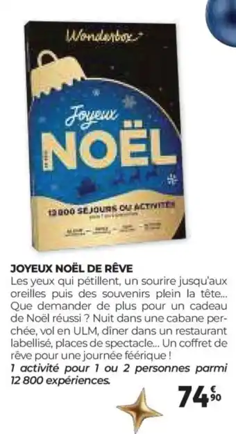 Auchan WONDERBOX Joyeux noël de rêve offre
