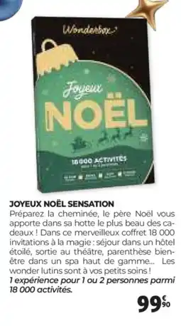 Auchan WONDERBOX Joyeux noël sensation offre