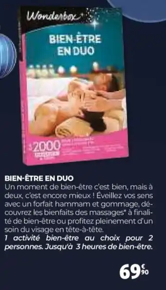Auchan WONDERBOX Bien-être en duo offre