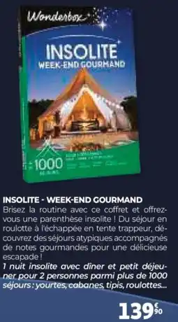 Auchan WONDERBOX Insolite - week-end gourmand offre