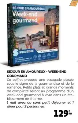 Auchan Séjour en amoureux - week-end gourmand offre