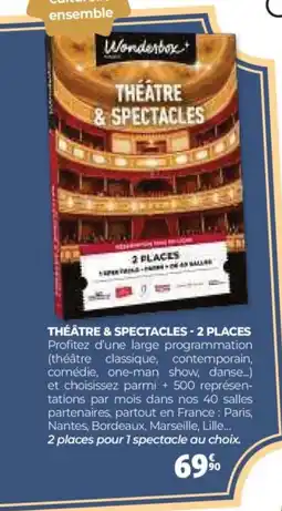 Auchan WONDERBOX Théâtre & spectacles - 2 places offre