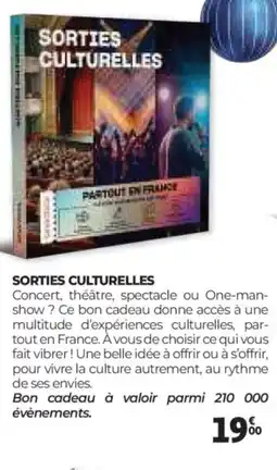 Auchan Sorties culturelles offre