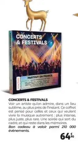 Auchan Concerts & festivals offre