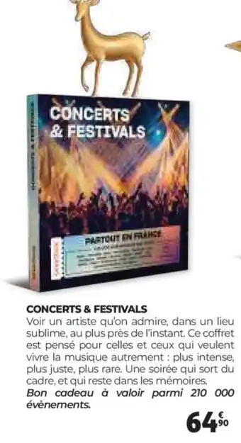 Auchan Concerts & festivals offre