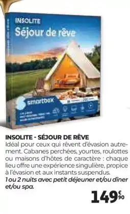 Auchan INSOLITE Séjour de rêve offre