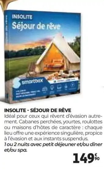 Auchan INSOLITE Séjour de rêve offre