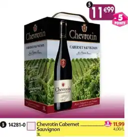 Maximo Chevrotin cabernet. sauvignon offre