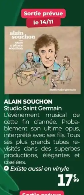 Auchan Alain souchon offre