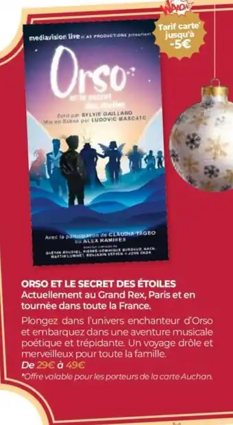 Auchan ORSO Et le secret des étoiles offre