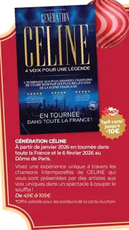Auchan Génération céline offre