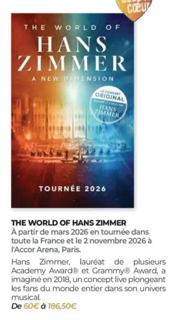 Auchan The world of hans zimmer offre