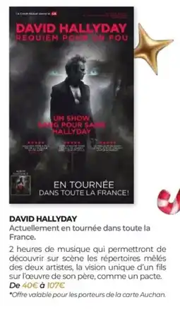 Auchan David hallyday offre