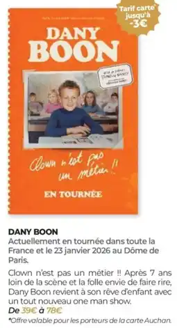 Auchan Dany boon offre