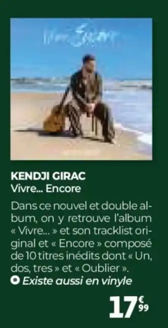 Auchan Kendji girac vivre... encore offre