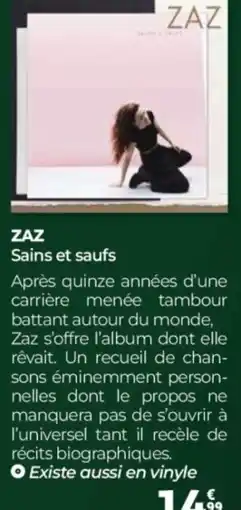 Auchan Zaz sains et saufs offre