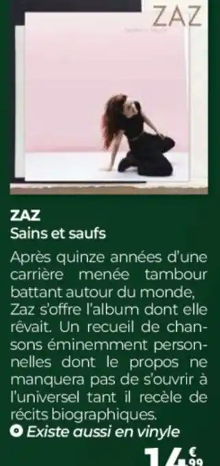Auchan Zaz sains et saufs offre
