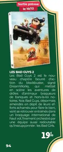 Auchan Les bad guys 2 offre