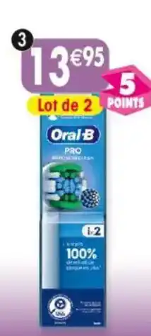 Maximo 2 brossettes de rechange oral b offre
