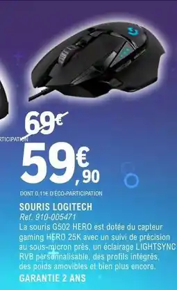 E.Leclerc SOURIS LOGITECH offre