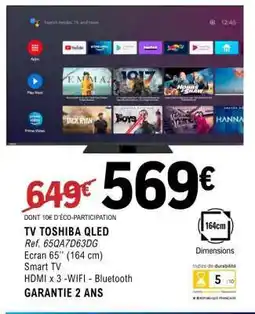 E.Leclerc TV TOSHIBA QLED offre