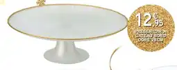 E.Leclerc PRESENTOIR A GATEAU BORD DORÉ 28CM offre