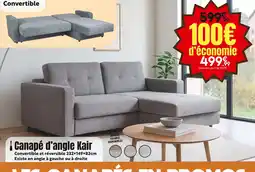Maxi Bazar Canapé d'angle Kair offre