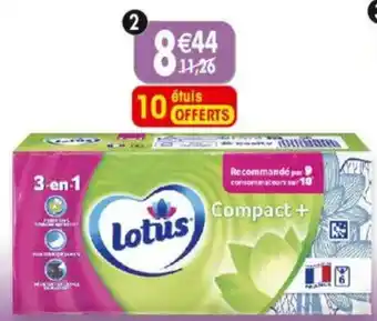 Maximo 30 étuis de 7 mouchoirs compact lotus offre