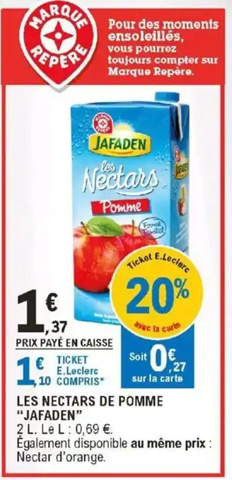 E.Leclerc Les Nectars de pomme offre