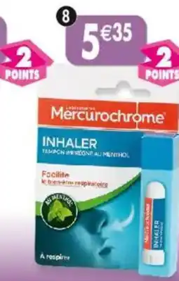 Maximo Inhalateur au menthol mercurochrome offre