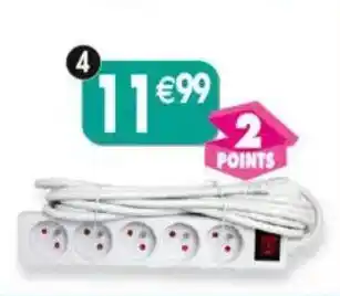 Maximo Bloc 5 prises avec câble de 1,5m offre