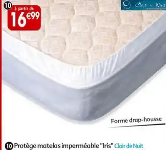 Maximo 10 protège matelas imperméable iris clair de nuit offre