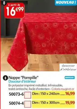 Maximo Nappe douceur d'intérieur pampille offre