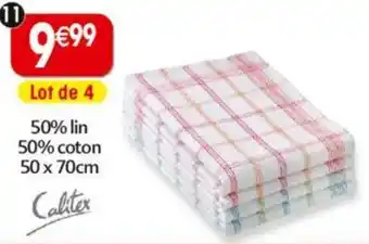 Maximo 4 torchons métis calitex offre