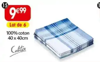 Maximo 6 mouchoirs calitex offre