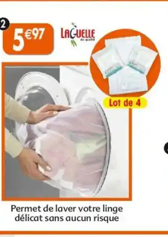 Maximo 4 filets à linge laguelle offre