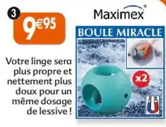 Maximo 2 boules miracle maximex offre