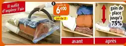 Maximo 2 housses vide d'air coloris transparent offre